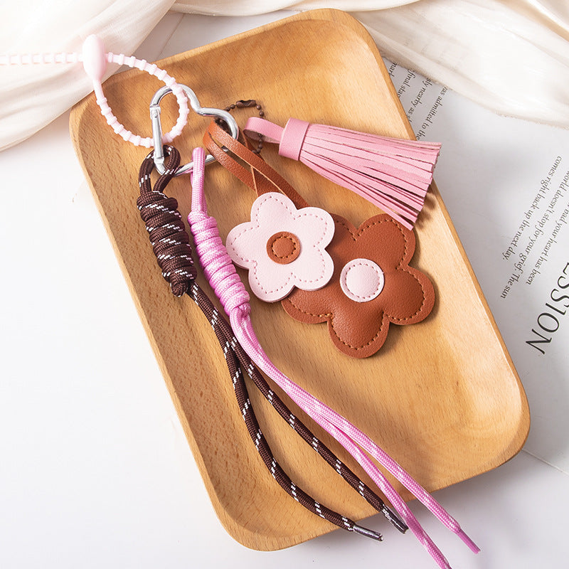 Wholesale Flower tassel keychain pendant