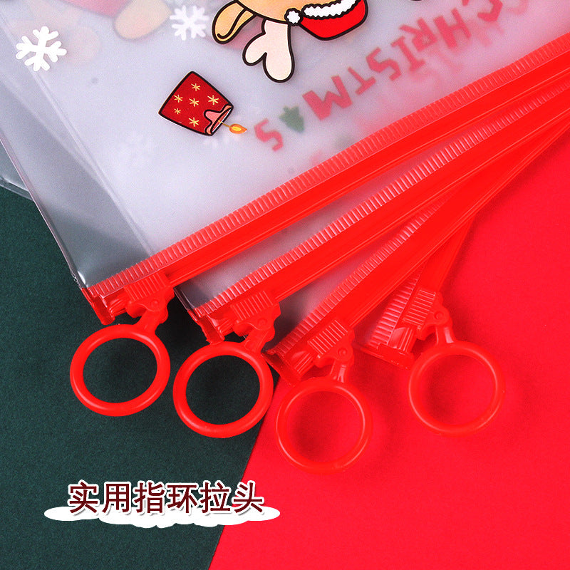 Wholesale Christmas Gift Pull PVC Chain Bag File Bag