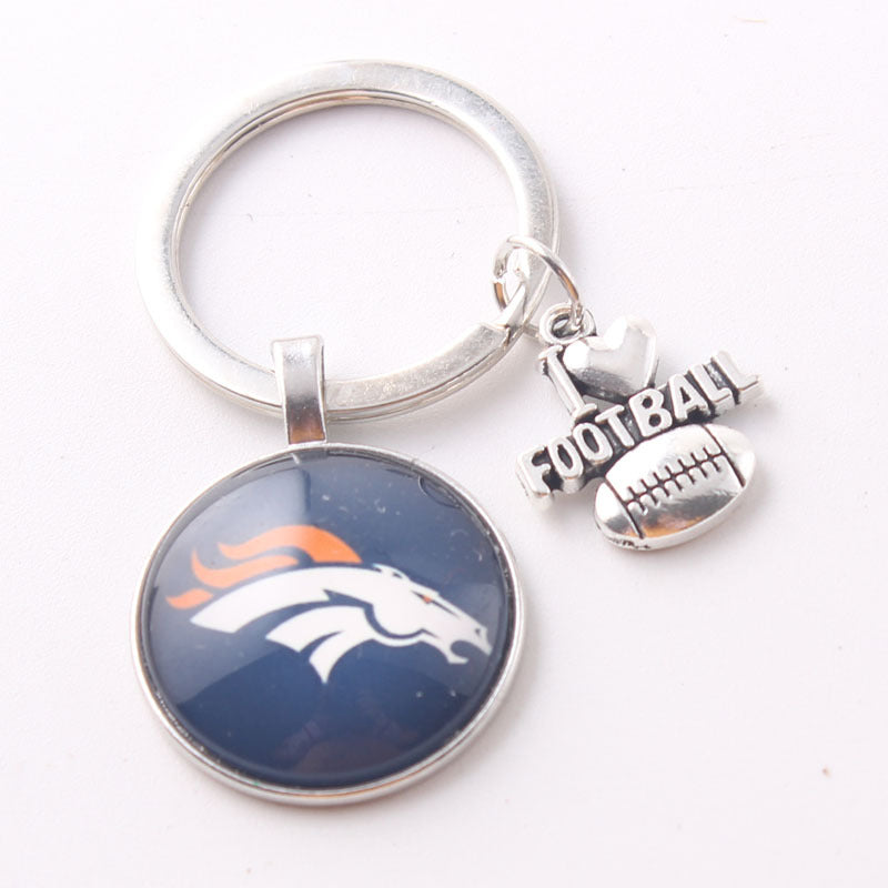 Wholesale I Love Football Team Keychain