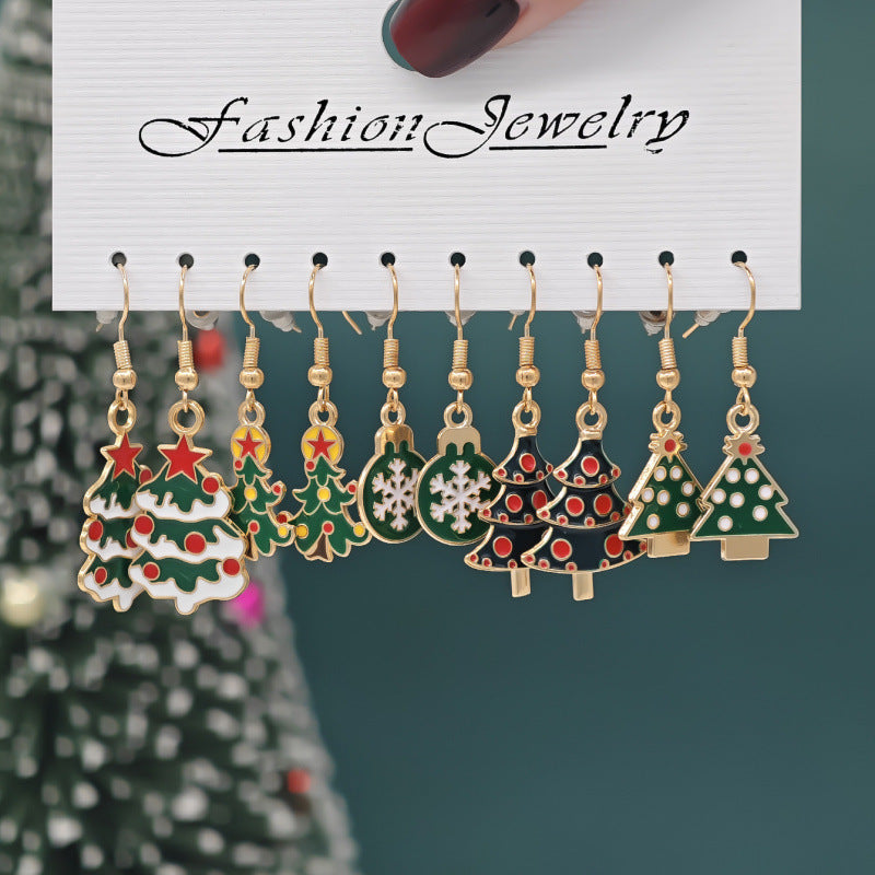 Wholesale Alloy Snowman  Gift Earrings
