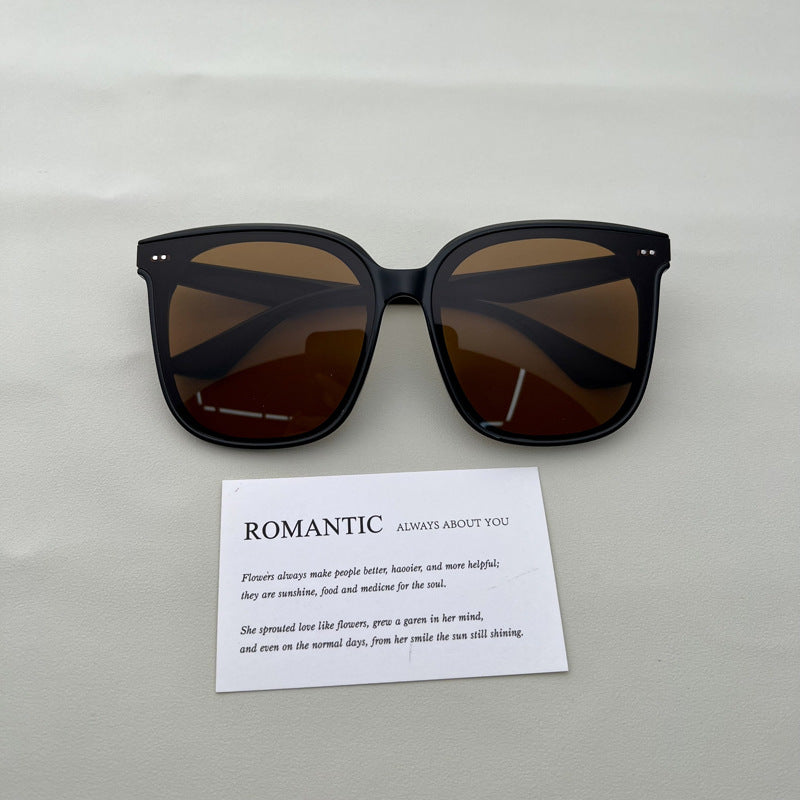 Wholesale Large frame square sunglasses for men and women with UV protection