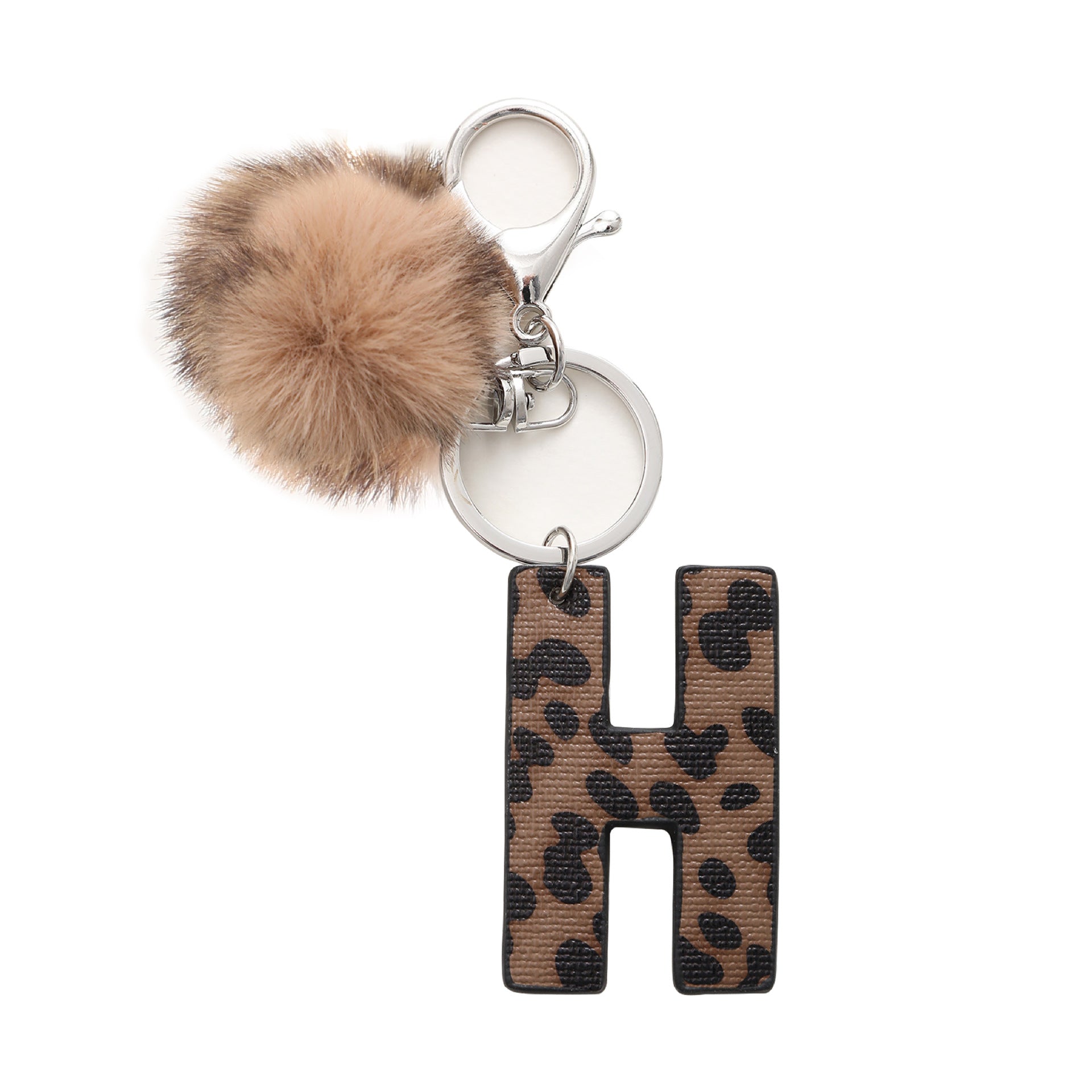 Wholesale Western Cowboy Leopard Leather Keychains