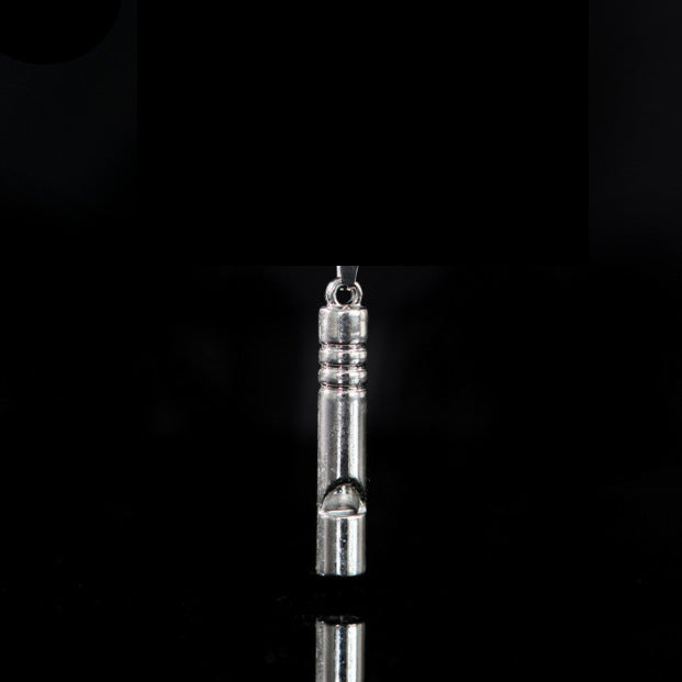 Wholesale Round Whistle Pendant Long Sweater Necklaces