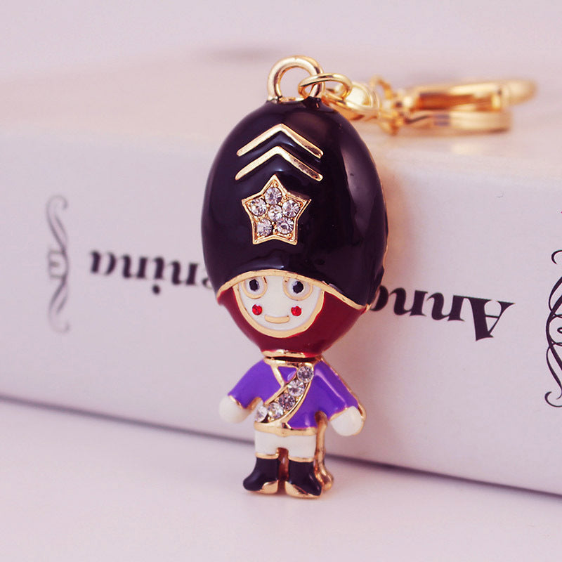 Wholesale Crystal Guard Zinc Alloy Keychains