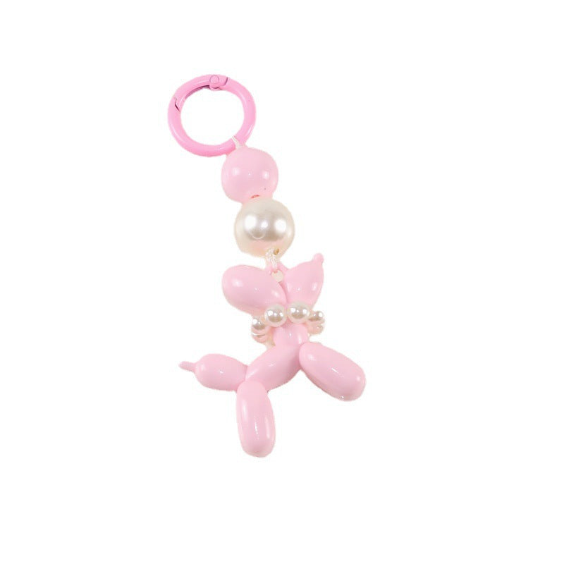 Wholesale Pearl 3D Doll Puppy Acrylic Keychain