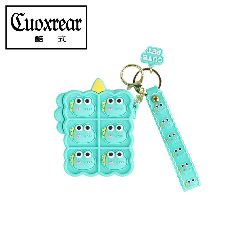 Wholesale Cartoon Silicone Decompression Coin Purse Keychain