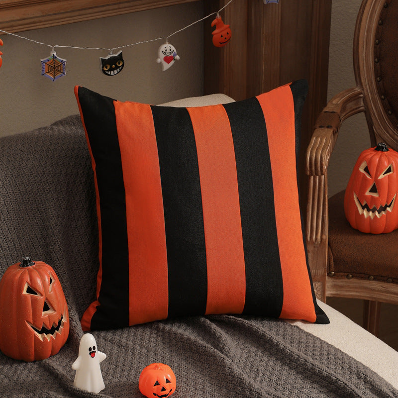 Wholesale  Pillowcase Solid Color Plaid Without Core Striped Pillowcase