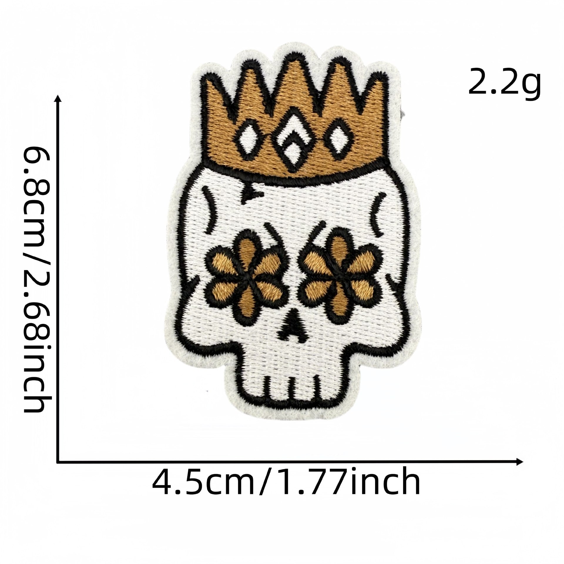 Wholesale Punk style badge brown series skull cartoon ghost