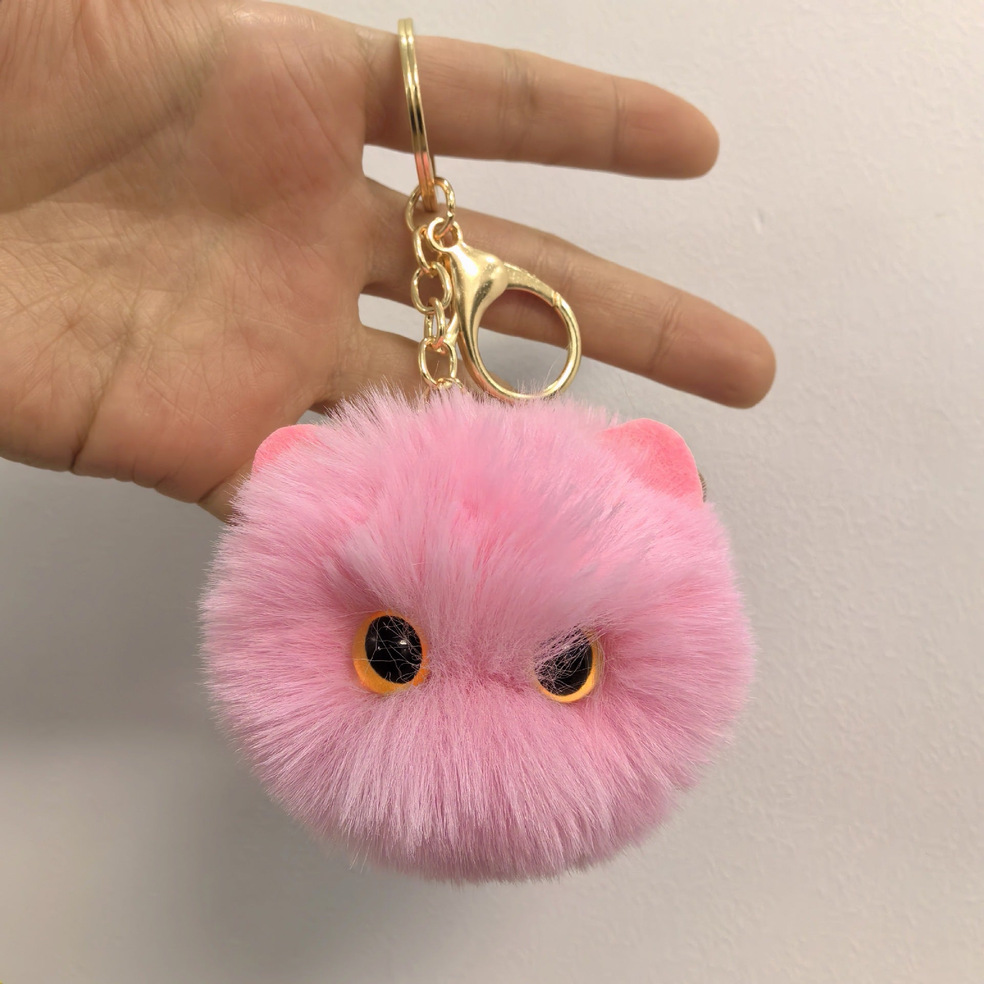 Wholesale Blush cat ball mountain mountain handmade plush doll keychain pendant girl heart schoolbag ornaments