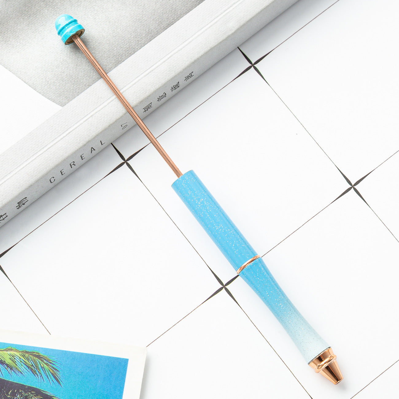 Wholesale Rose Gold Metal  DIY Beadable Pen Ballpoint Pen