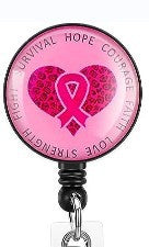 Wholesale Fans with ABS Badge Scroll Retractable Keychain