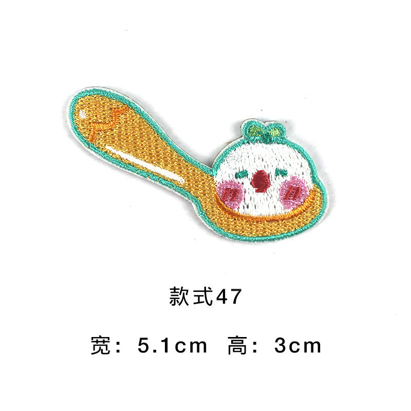 Wholesale Trendy Self Adhesive Astronaut Star Embroidered Patches Non Woven Fabric DIY Decorative For Bags Shoes Clothing Towels