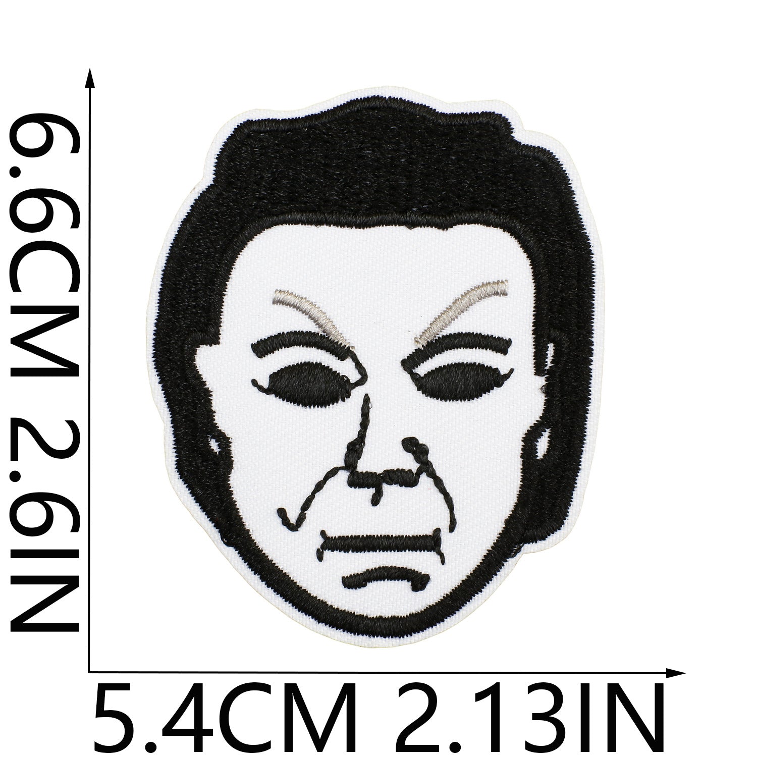 Wholesale Party  Embroidered Patches Creepy Clown Mummy Design Polyester Clothing Applique For Costume DIY OLY Exclusive