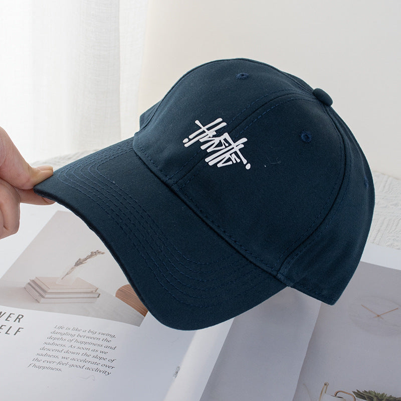 Wholesale Solid Color Offset Printing Art Letter Baseball Cap