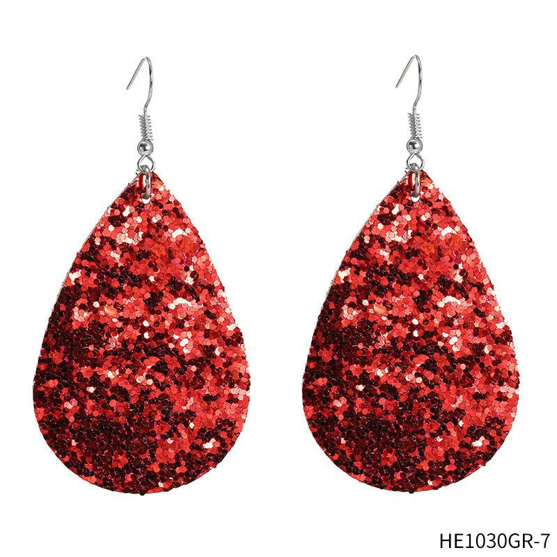 Wholesale Valentine' s Day Sparkling Three Series Heart shaped Acrylic Earrings