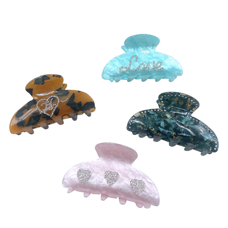 Wholesale Valentine's Day Vintage Diamond Encrusted Medium Hair Clip