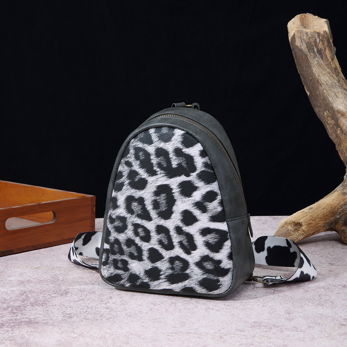 Wholesale Western Style Cow Pattern Retro Crossbody Bag