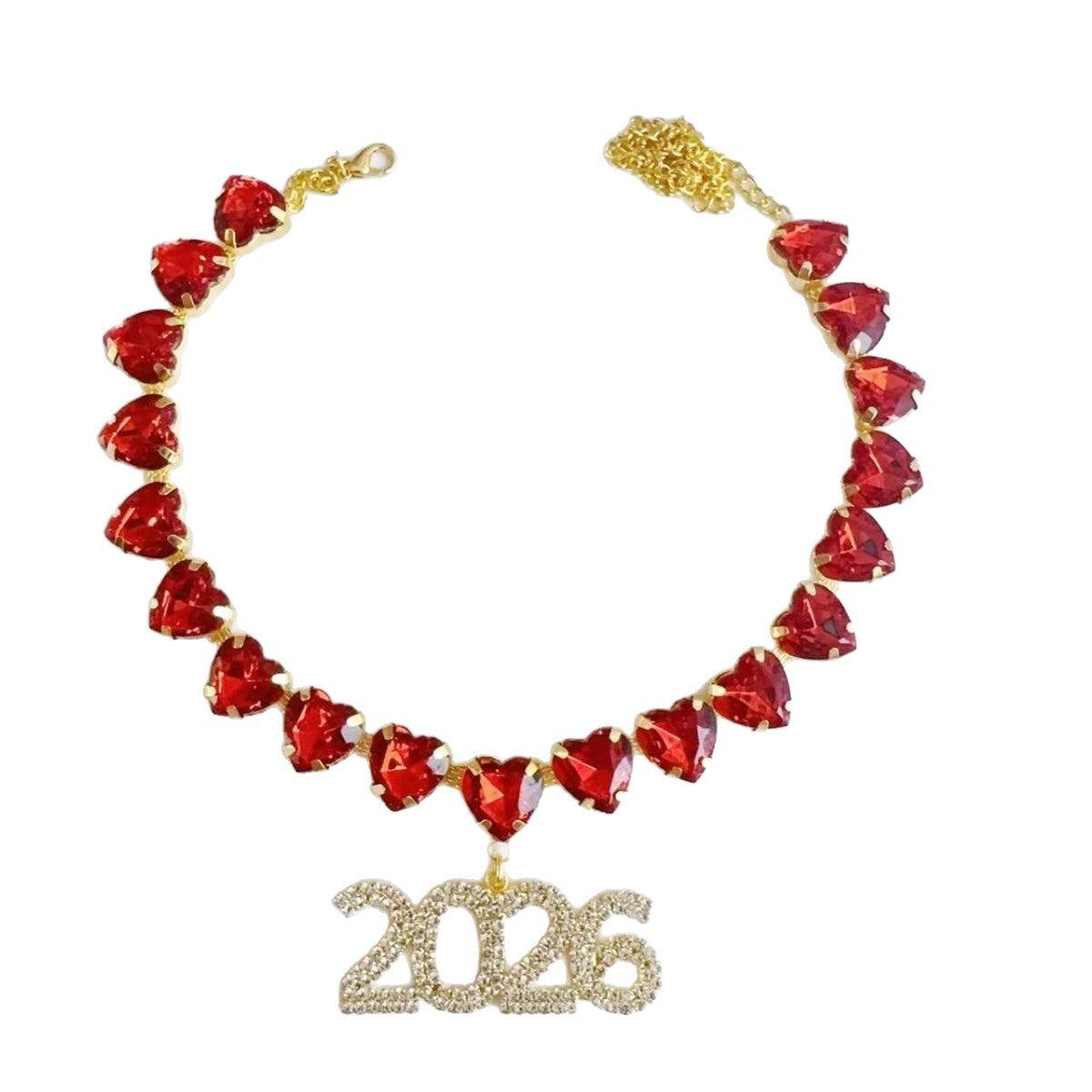 Wholesale 2026 letter full diamond geometric square Necklace