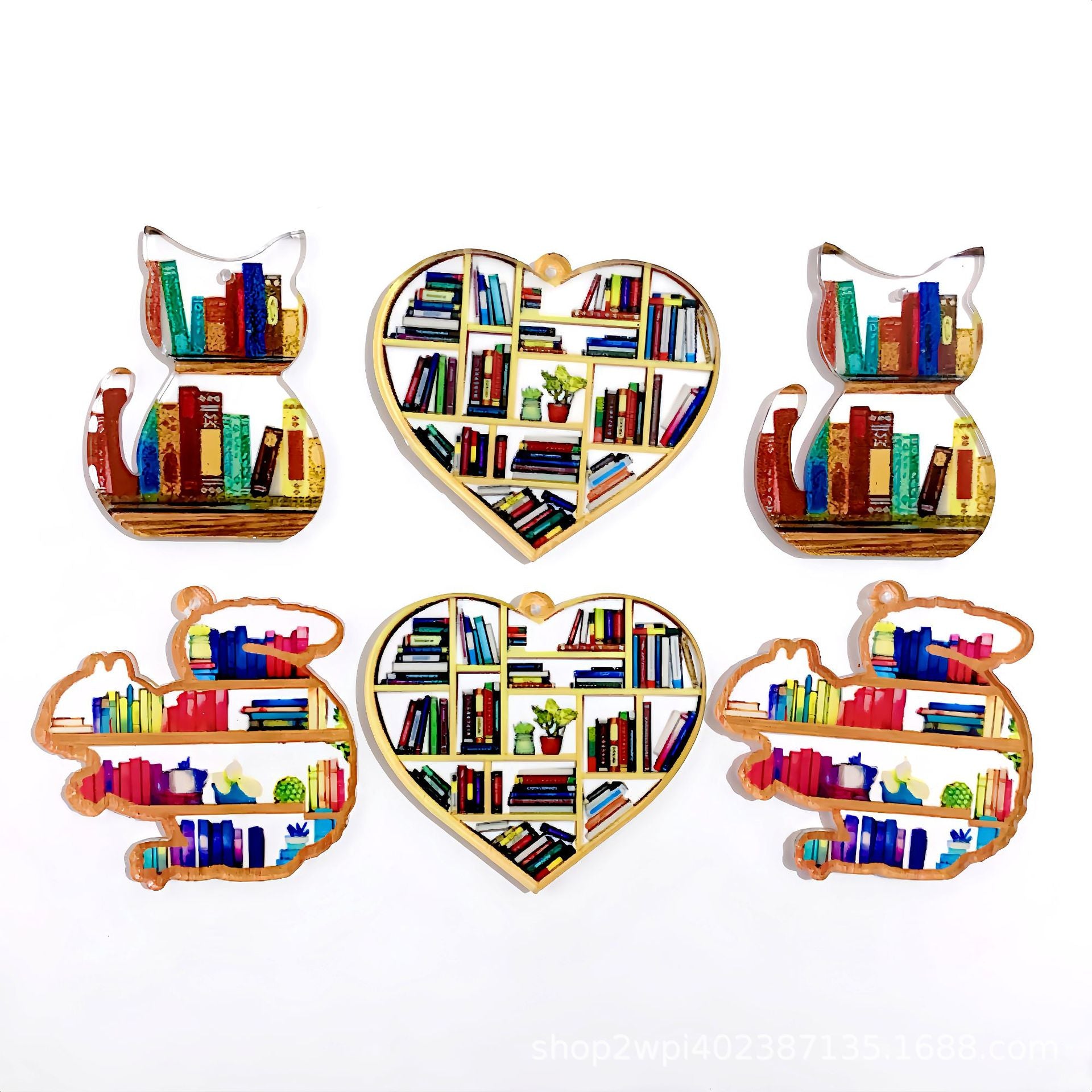 Wholesale 30pcs Bookshelf Campus Style Teacher DIY Accessories