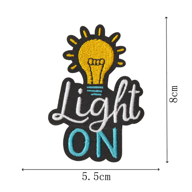 Wholesale Embroidered Letter Patches Set Of 9 Heat Glue Back DIY Towel Craft Supply