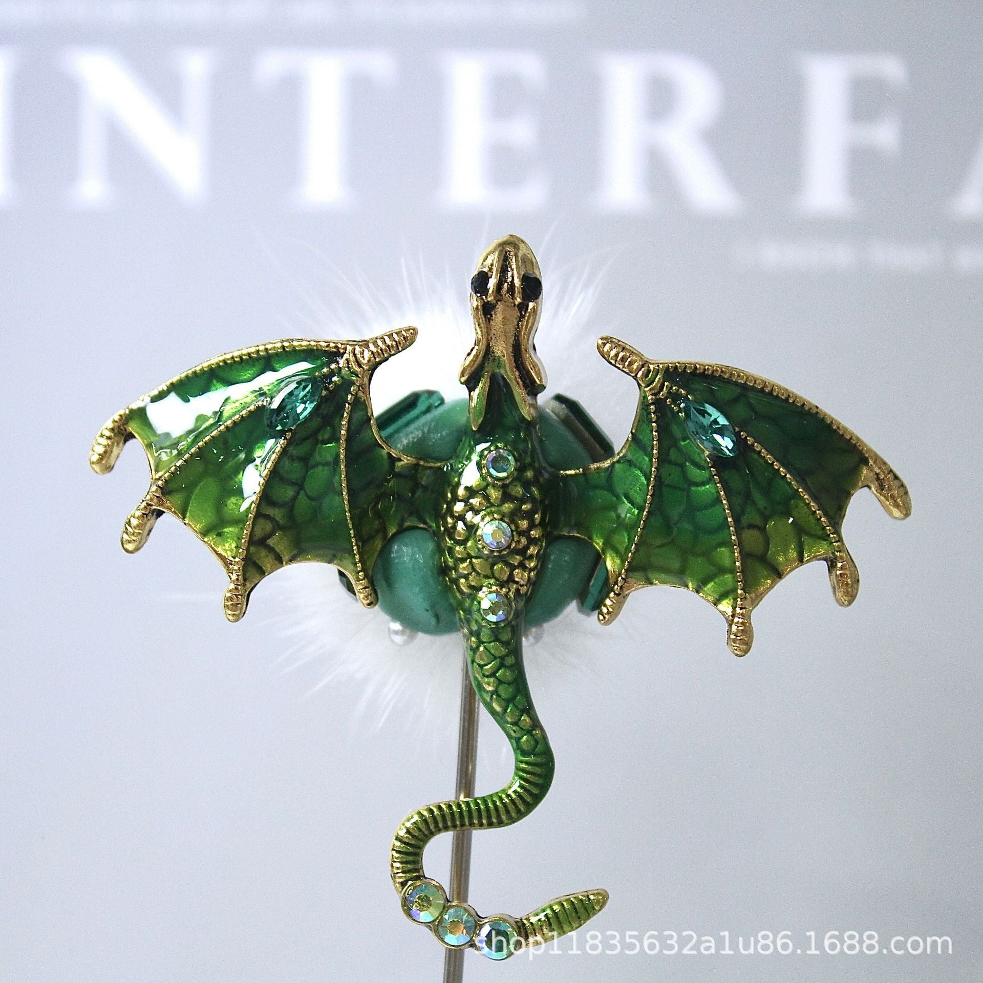 Wholesale Dragon Soft Clay Diamond Animal Accessories Beads