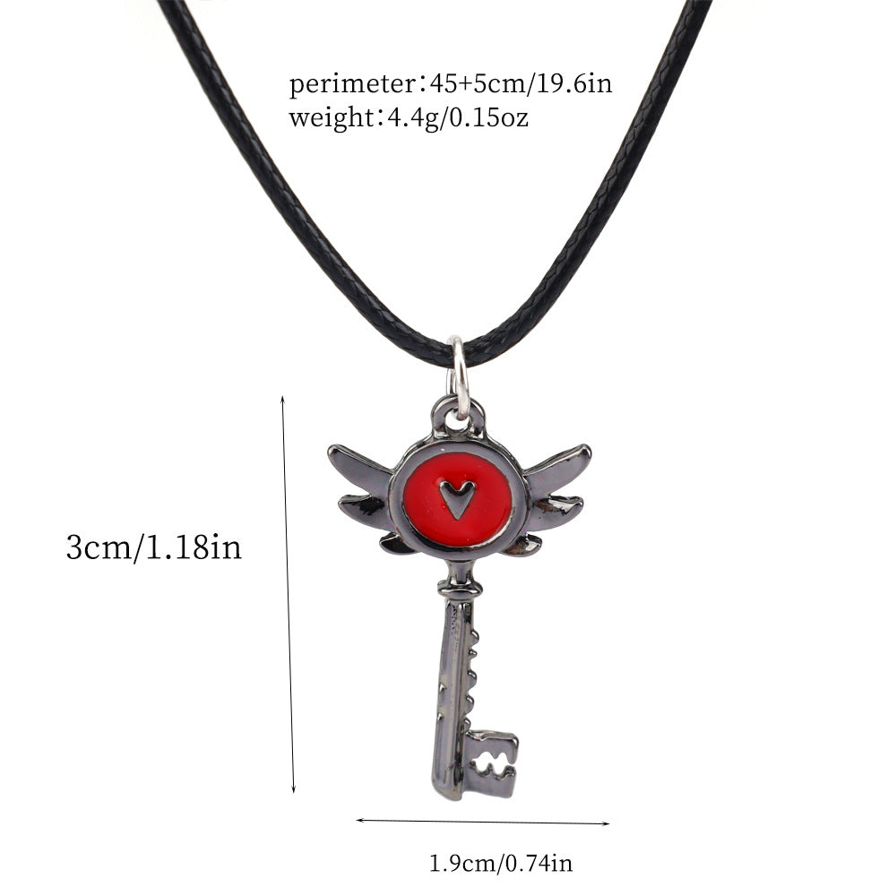 Wholesale Key Necklace Cat Pendant Accessories Necklace