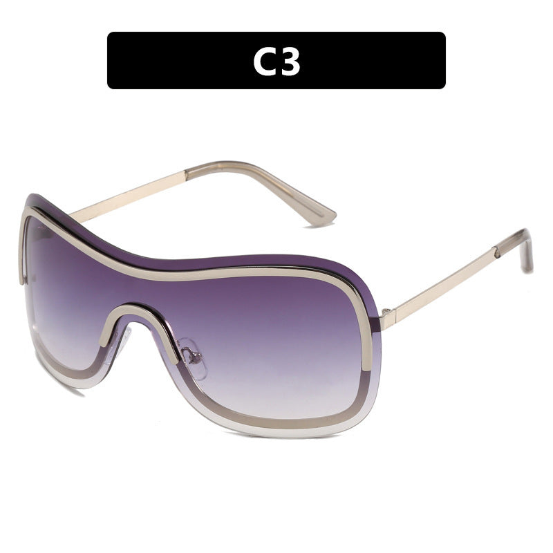 Wholesale Metal Oversized Frame PC Sunglasses