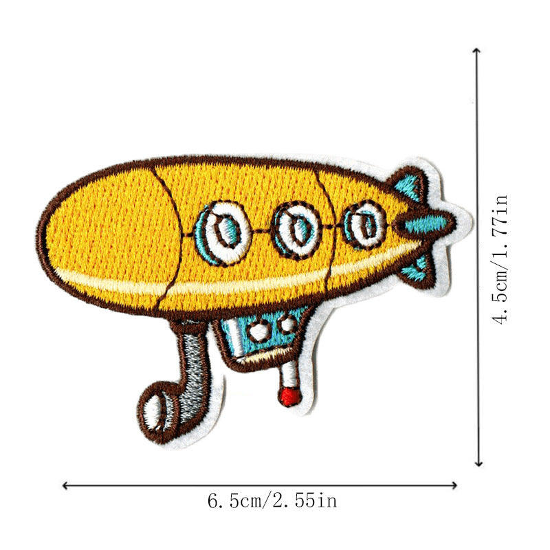 Wholesale Trendy Embroidered Cartoon Vehicle Patch Set 9 Pack Hat Clothing Decorative Appliques DIY Craft Gift