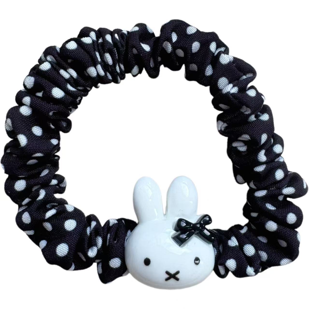 Wholesale Cute Bowknot Bunny Hairpin Side Clip Hair Scrunchies