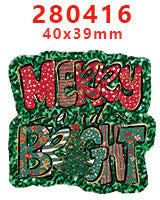 Wholesale Random 30pcs Green Christmas Cartoon Acrylic Flatback