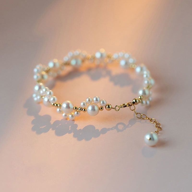 Wholesale Cartoon Cat Paw Pearl Bracelet