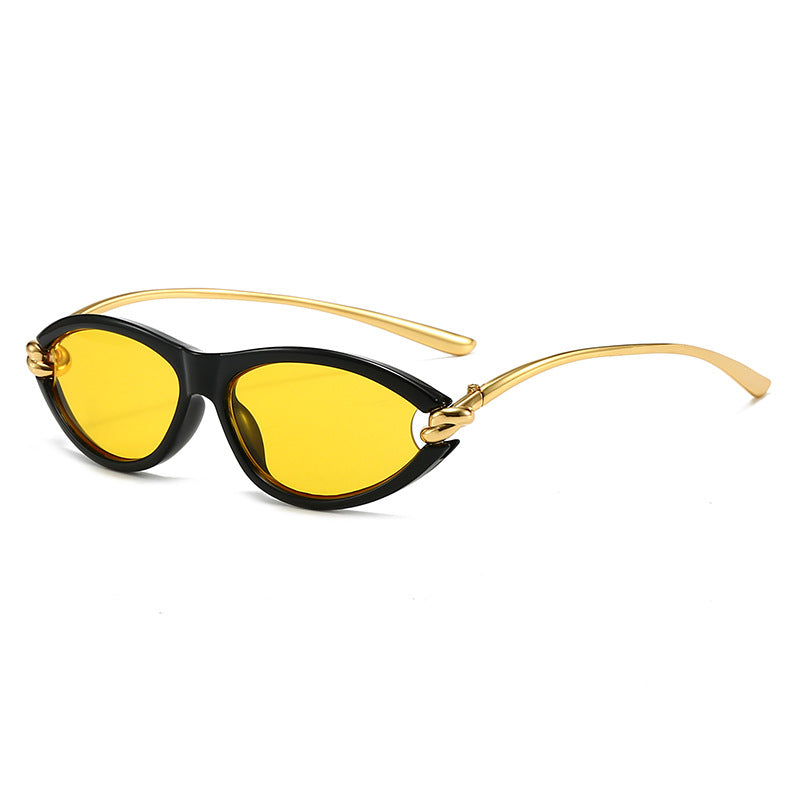 Wholesale Cat-Eye Sunglasses High-End Ins Rope Knot Oval Sunglasses