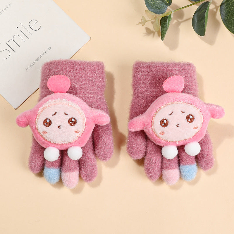Wholesale Children 3-6 Years Old Baby Full Cartoon Egg Waffle Gloves