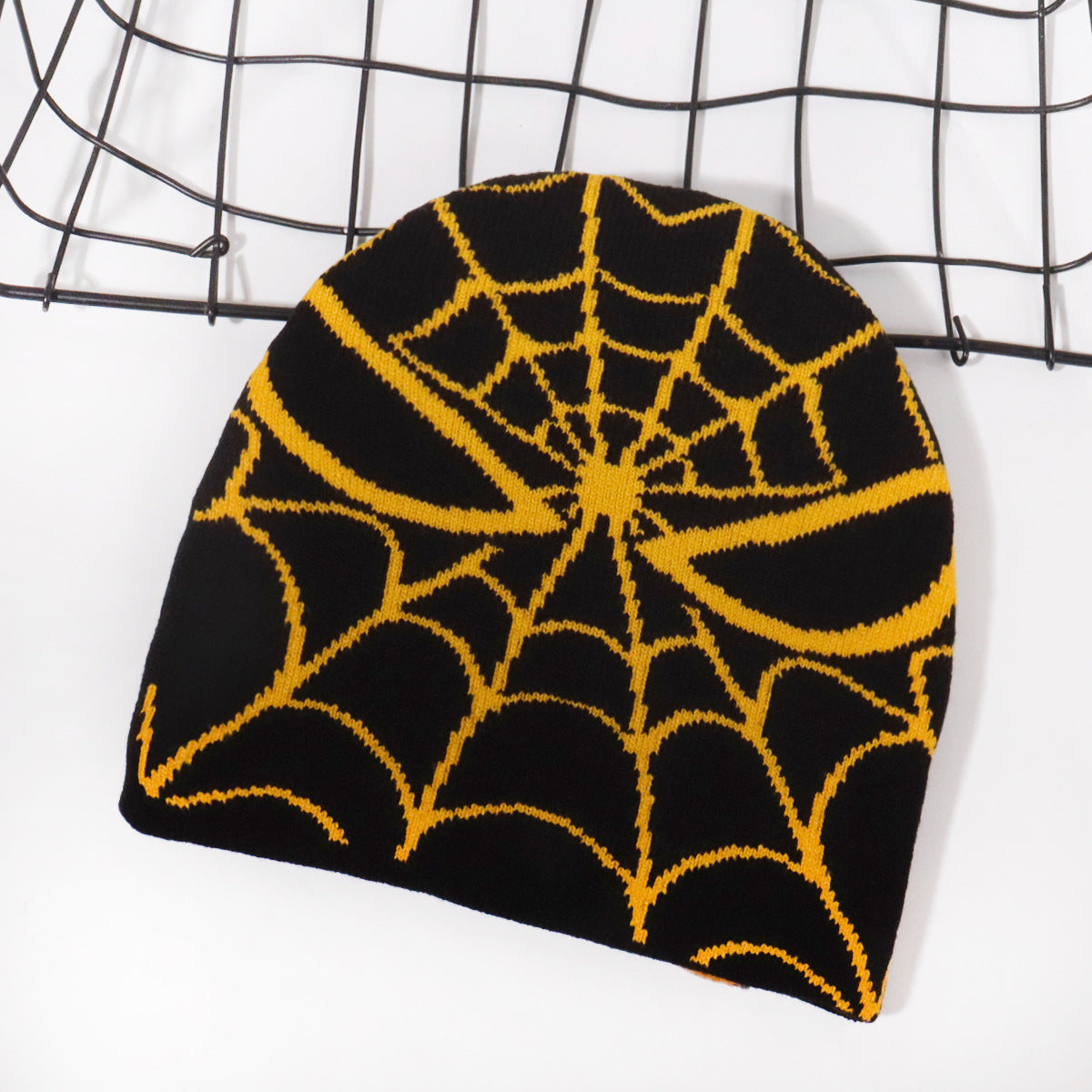 WholesaleHot Sale Jacquard Halloween Spider Web Beanie