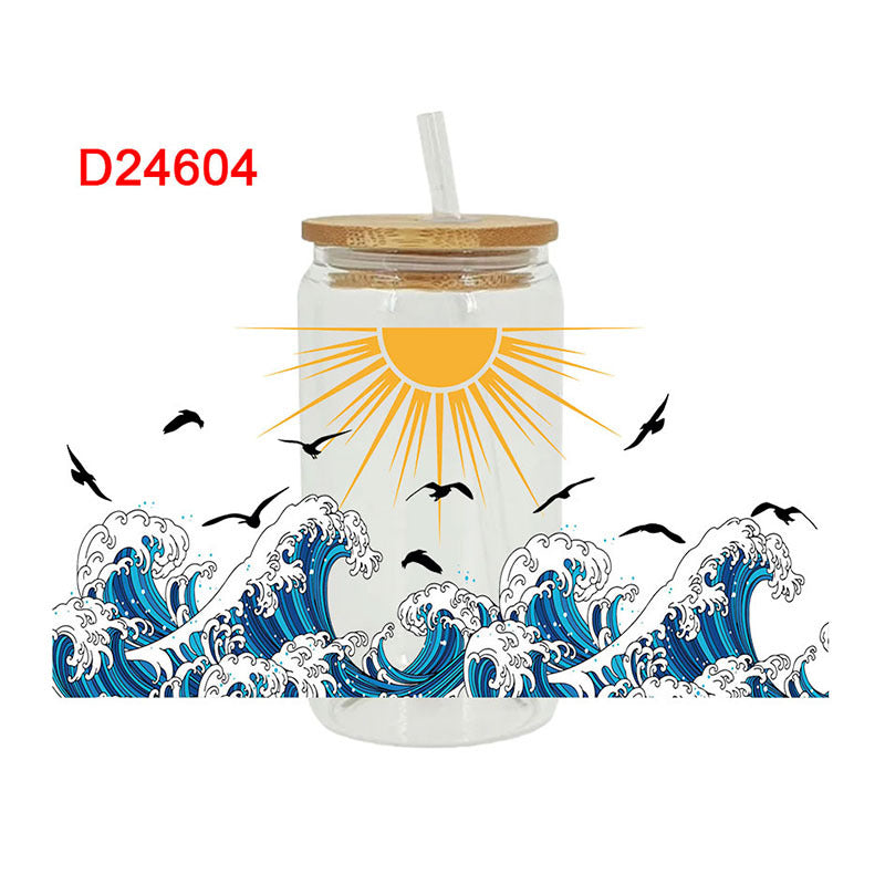 Wholesale UV Transfer Paste Glass Crystal Label Crystal Paste 16OZ UV DTF WRAPS