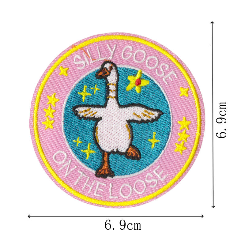 Wholesale Funny duck and cat embroidery DIY Patches