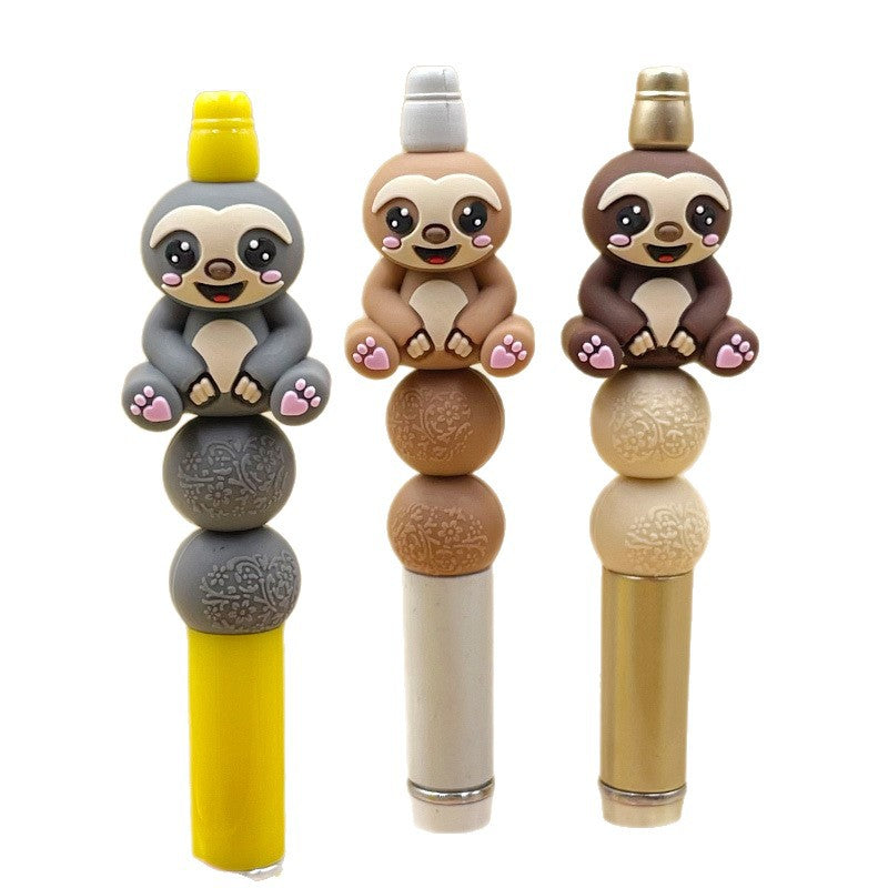 Wholesale 20pcs/pack Food grade animal cartoon 3D silicone glue