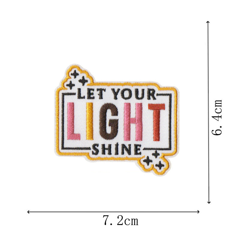 Wholesale Chic Embroidered Patches 16 Pcs Bible Verse Iron On Applique For et Clothing Decoration Resale Gift