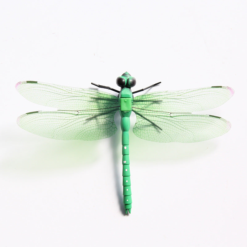 Wholesale 200pcs 12CM Simulation Dragonfly Magnetic Fridge Sticker Decoration