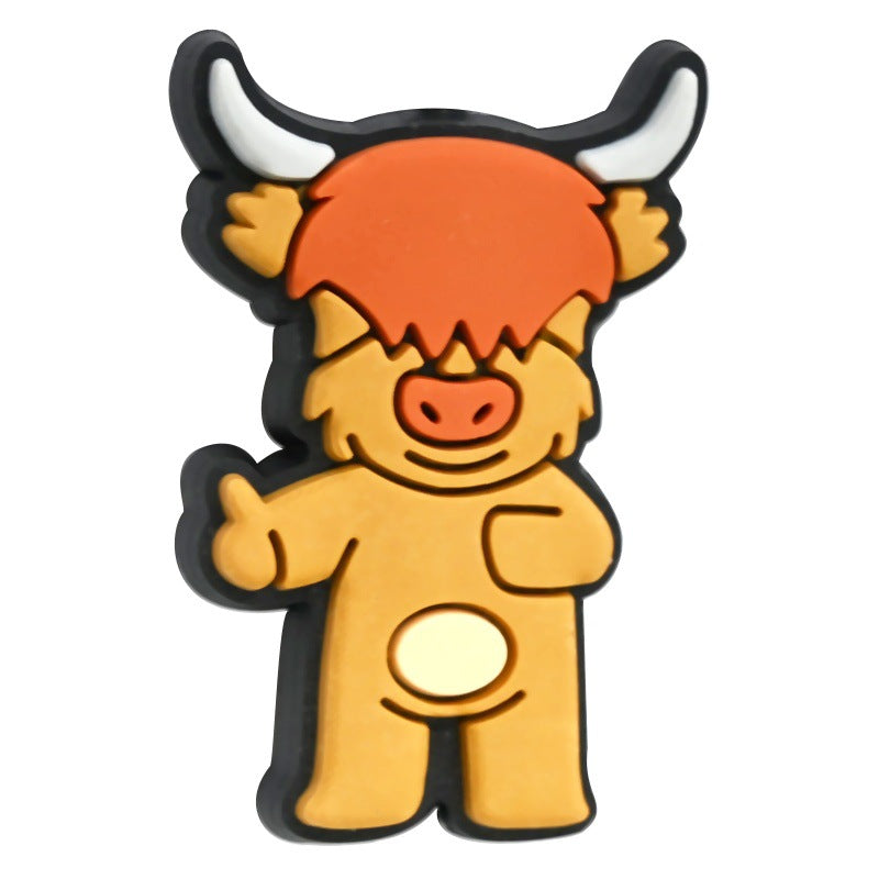 Wholesale  Random 100pcs/pack  Cartoon calf bead  Focal Beads