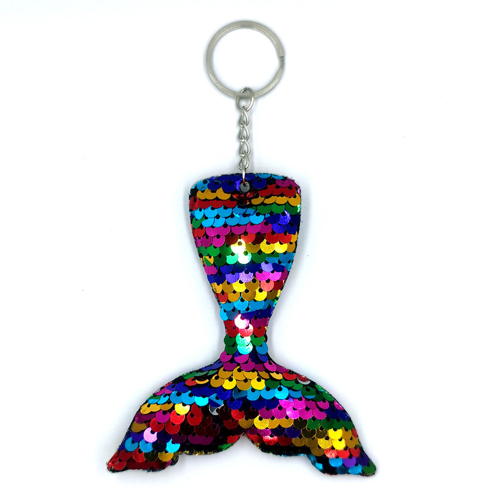 Wholesale Reflective Mermaid European and American Fashion Glitter Keychains