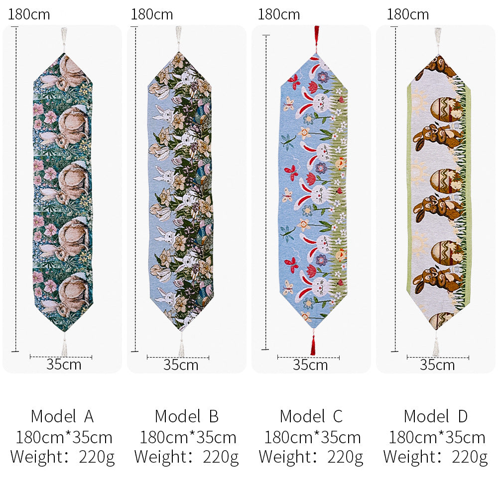 Wholesale of Easter Knitted Fabric Table and Flag Decorations