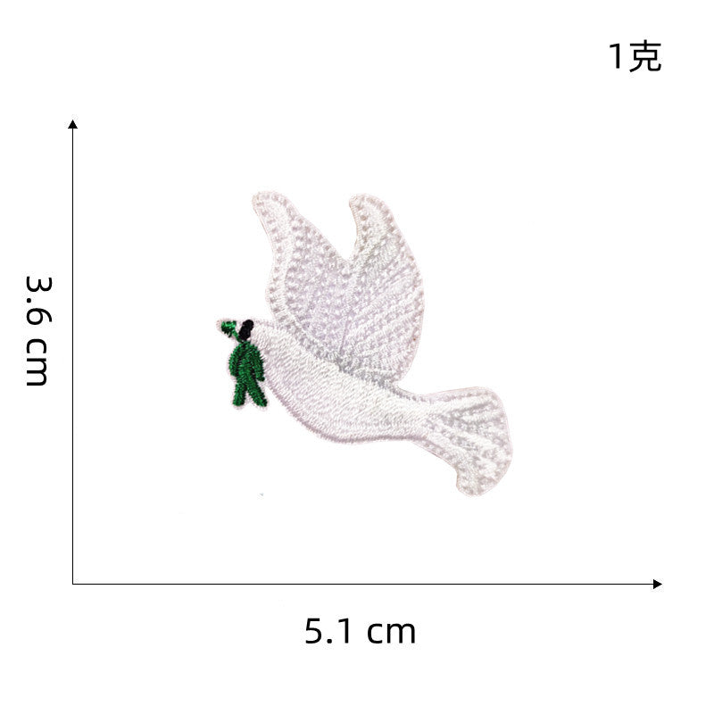 Wholesale Polyester Bee Cartoon Bird Embroidery Patch Self Adhesive Cloth Sticker For DIY Clothing And Phone Case Decoration Stylish Gift