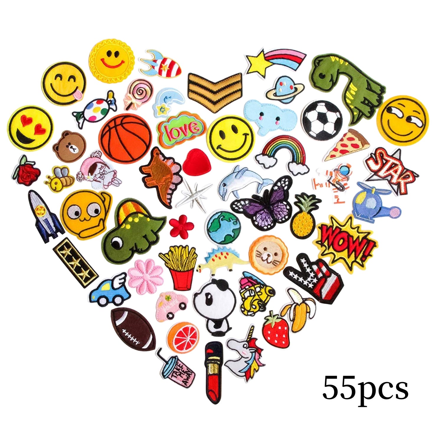 Wholesale Animal smiley face cloth embroidery patch