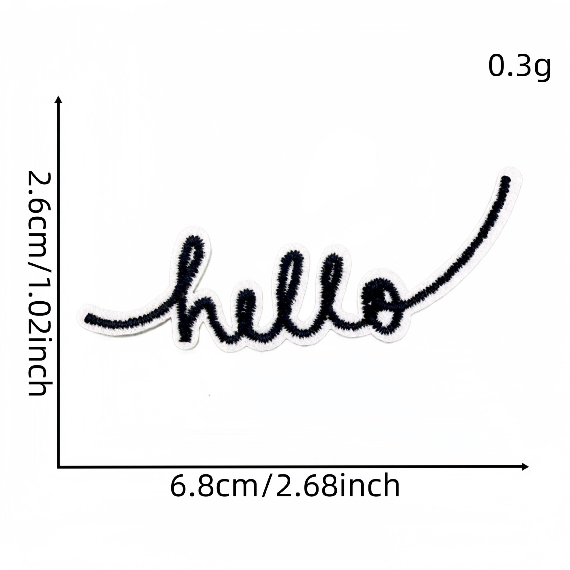 Wholesale Cartoon Hello Embroidered Patch For Everyday DIY Decoration Clothing Accessory