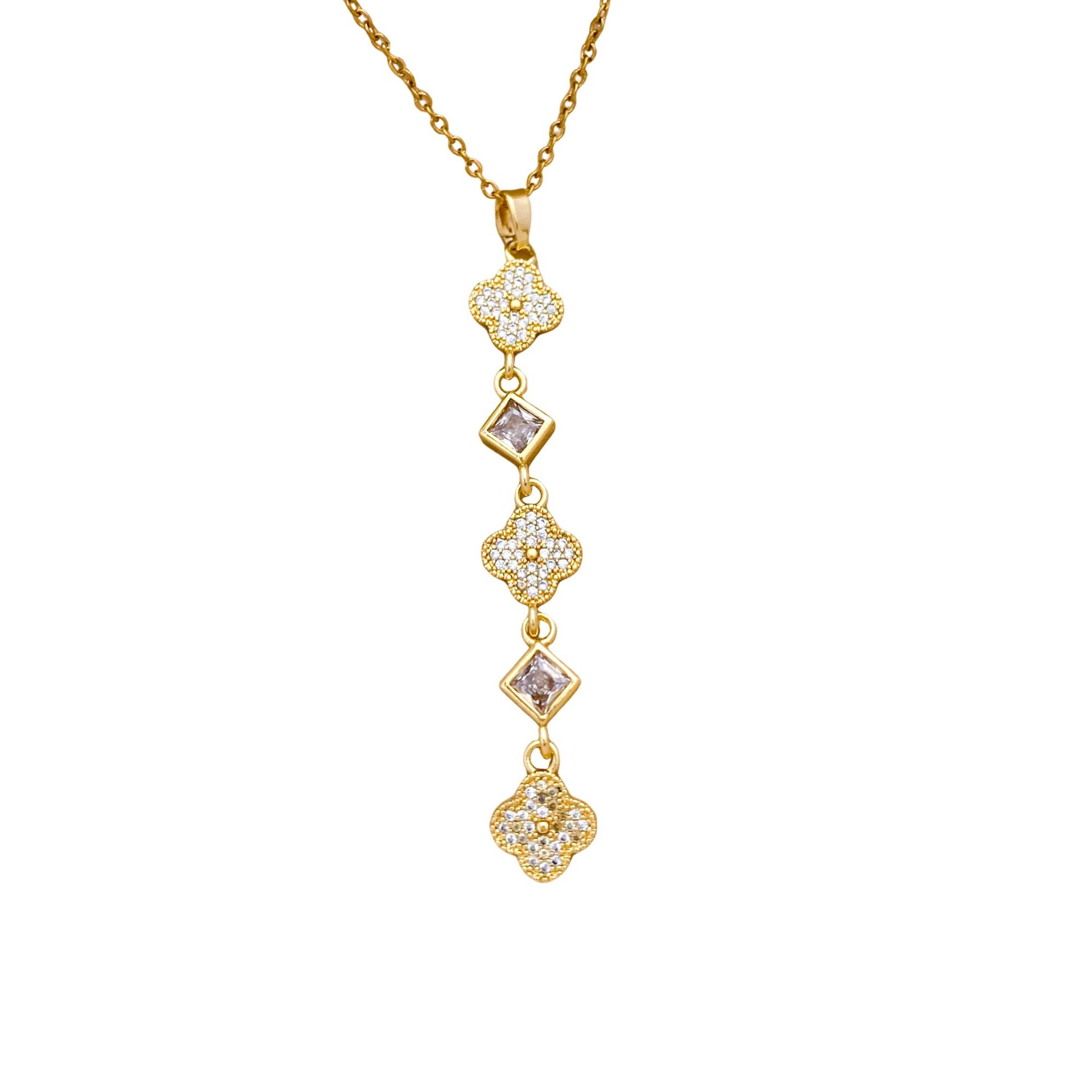 Wholesale Bow Necklace Accessories Women' s Luxury Titanium Steel Necklace