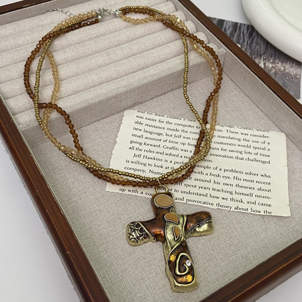 Wholesale Gothic-style cross multi-layer cross necklace