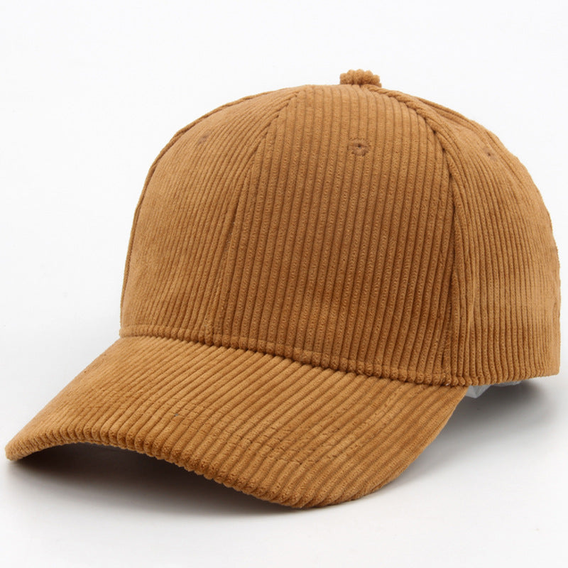 Wholesale Autumn and Winter Corduroy Stick Solid Color Retro Casual Warm Hat