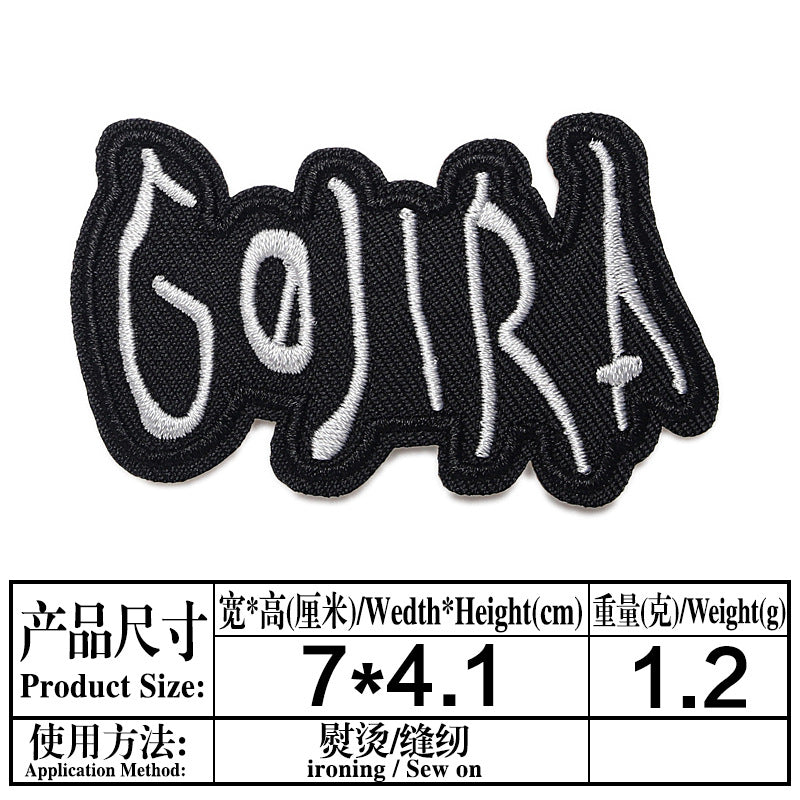 Wholesale Black And White Embroidered Letter Patches Set Of 16 For Clothes Bags Towels Fashion Decorative Gift Resale
