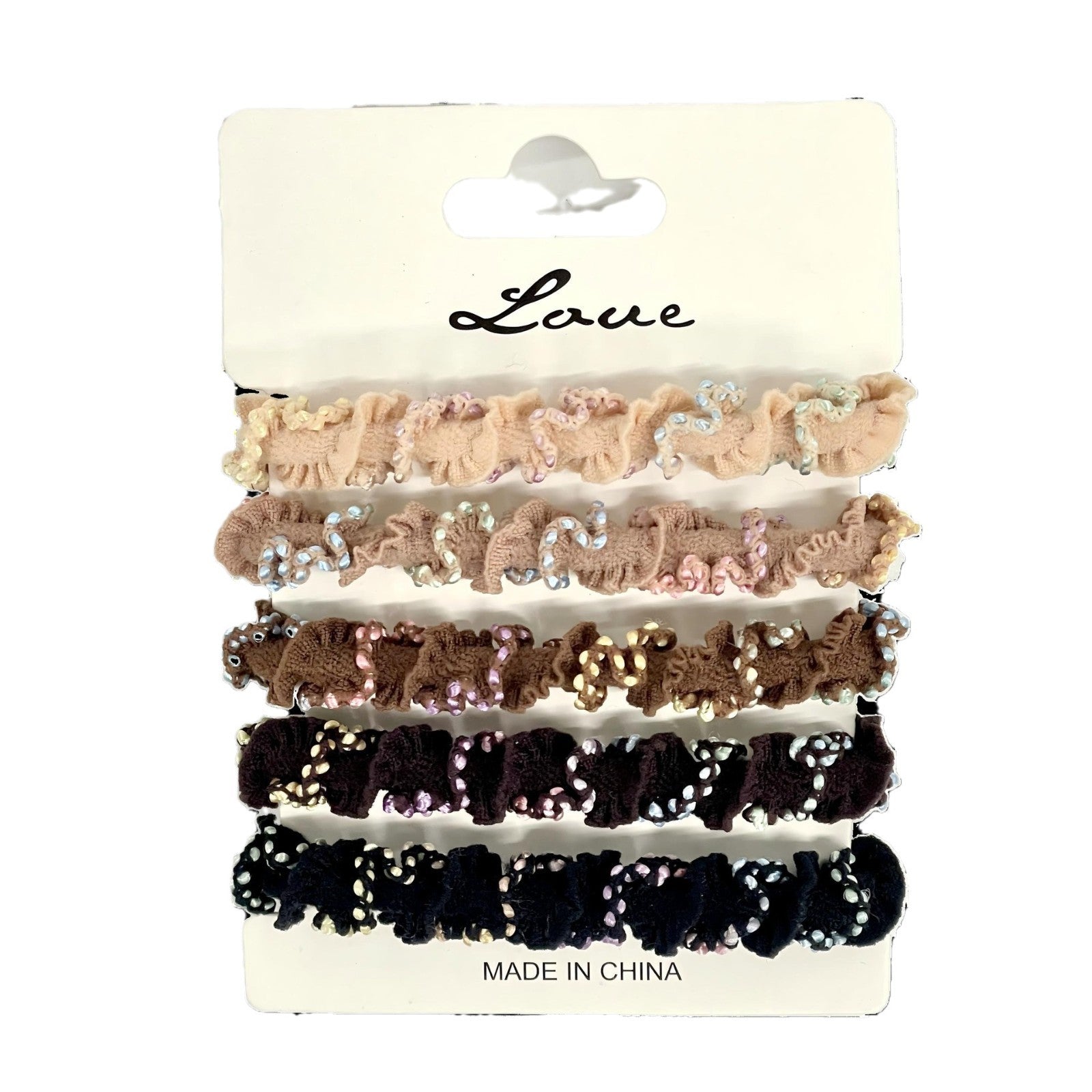 Wholesale fashion hair ring hair high elastic woven seamless hair rope